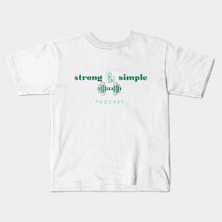 Strong & Simple Podcast Logo Kids T-Shirt